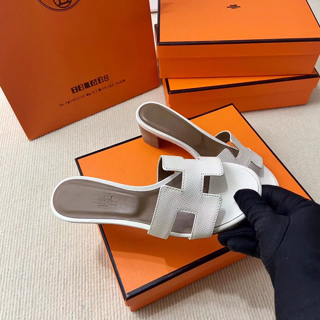 에르메스 올수공 오아시스 슬리퍼 샌들 앱송 39